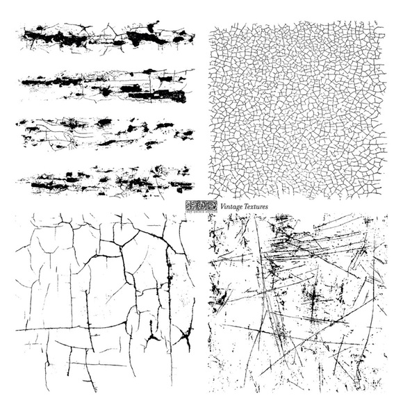 Iron Orchid Designs Vintage Textures Stamp New with Tags - Picture 2 of 4